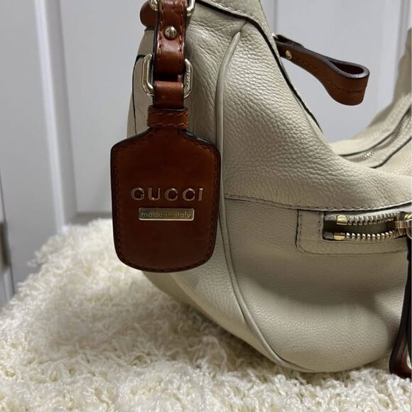 100% Authentic Gucci Hobo Handbag Off White 15x9x7 - Picture 8 of 8